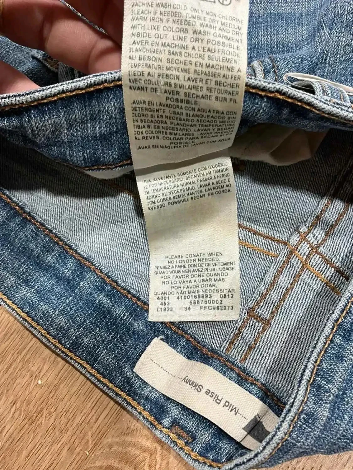 Jean Levi's Mid Rise Skinny Taille 14 Prepy Bleu Lvf 053 – photo 11